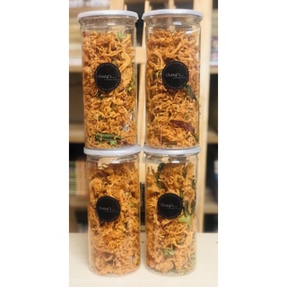 Khô gà lá chanh 4 hủ 300g/lon pet chang's food