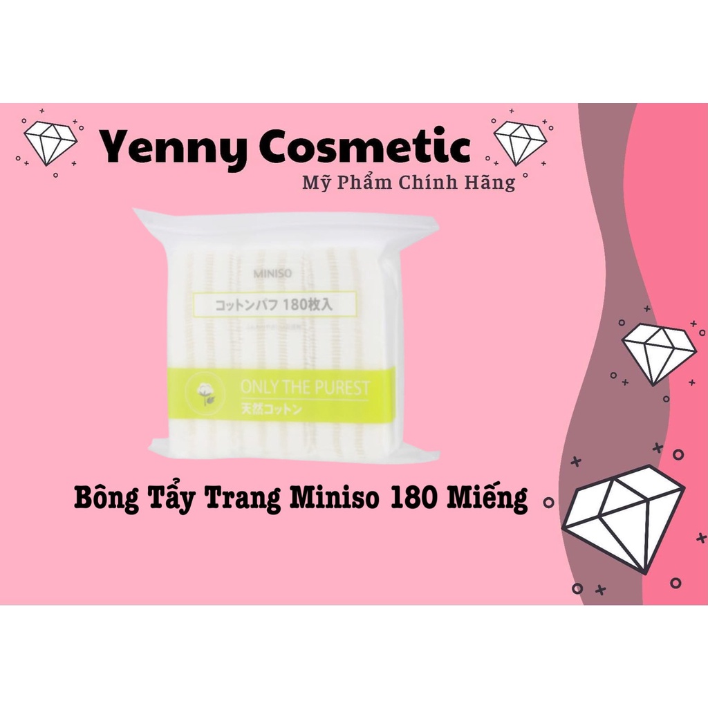 Bông Tẩy Trang Miniso 180 Miếng