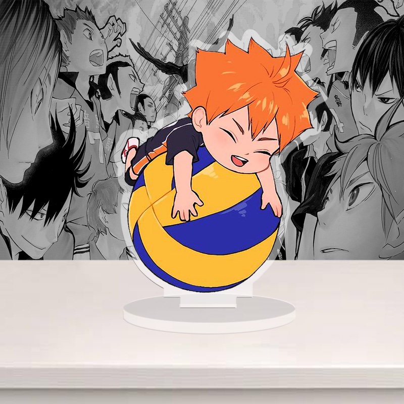 Standee Haikyuu, mô hình anime Thiếu niên bóng chuyền chibi siêu dễ thương