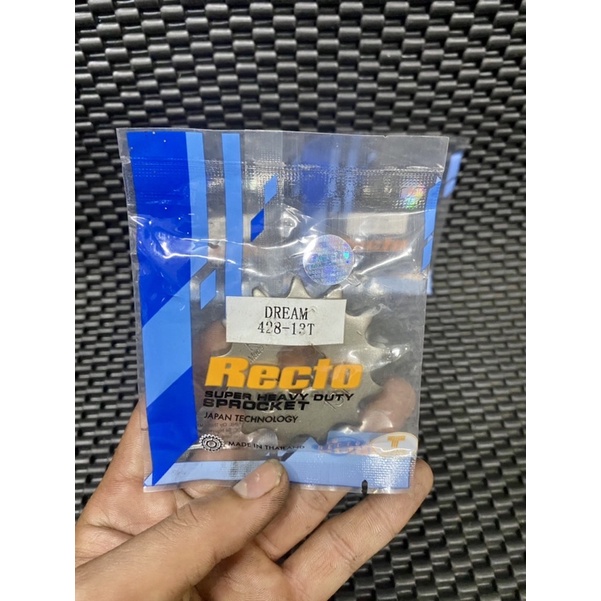 Nhông Recto 13T - 14T - 15T lắp cho xe Dream, Future, Wave, MSX, SYM