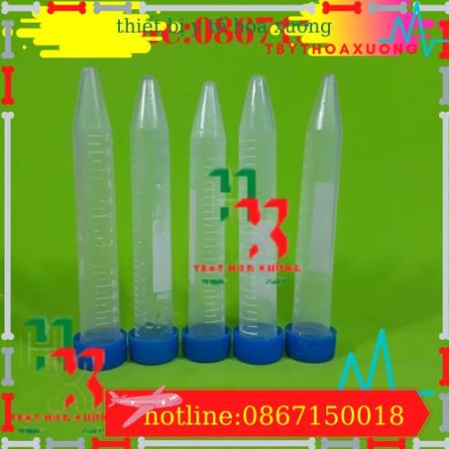Bộ 50 Ống Ly Tâm 10ml -  Ống Falcon 10ml đáy Nhọn Nắp Văn Có Chia Vạch