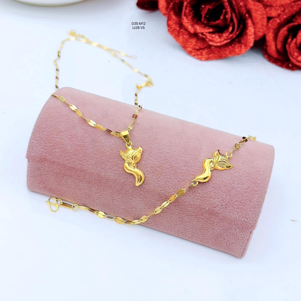 Bộ dây chuyền và lắc tay cực đẹp