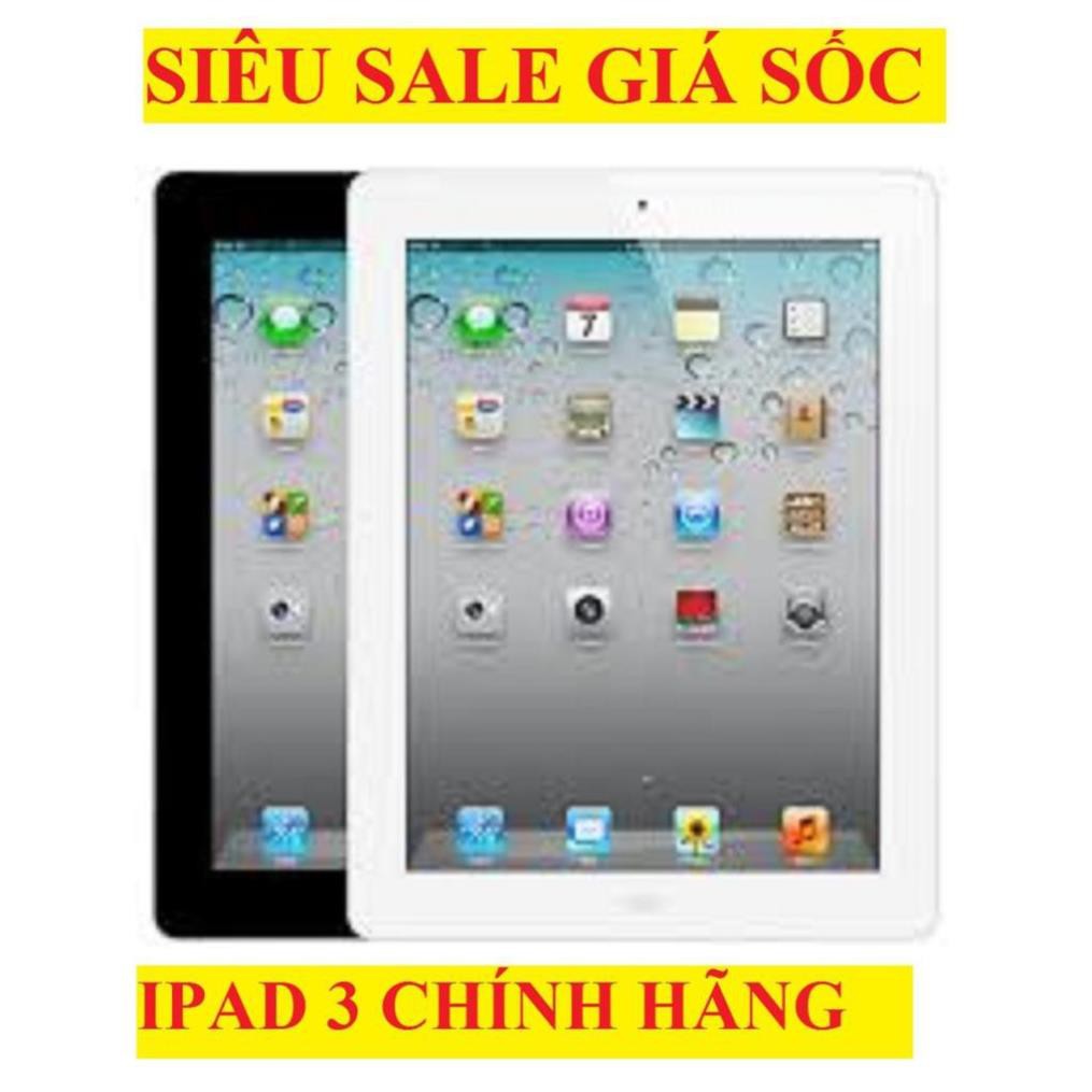 Máy Tính Bảng IPAD 3 4G rom 32G CHÍNH HÃNG - màn hình 9.7inch, pin 11.560mah, học ONLINE, zalo, FB Youtube | WebRaoVat - webraovat.net.vn