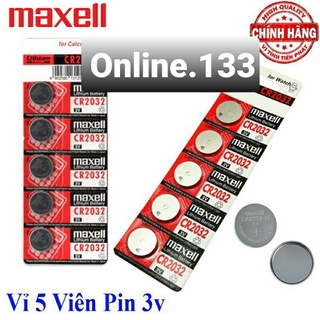 Pin 3v CR2032 Maxell (vỉ 5 viên)