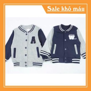 ÁO KHOÁC BOMBER NỈ BÔNG A-W CHO BÉ - Mẫu mới 2021