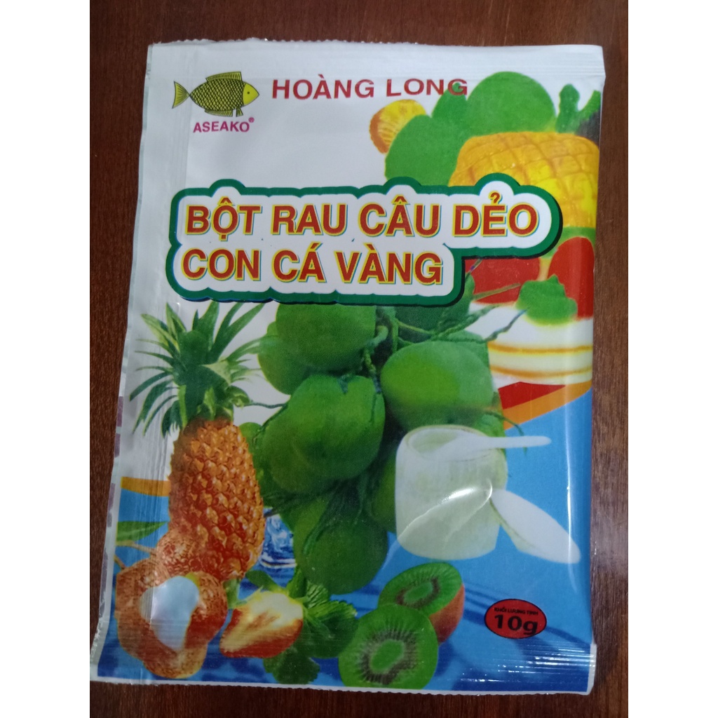 Rau câu con cá dẻo Hoàng Long 10gr