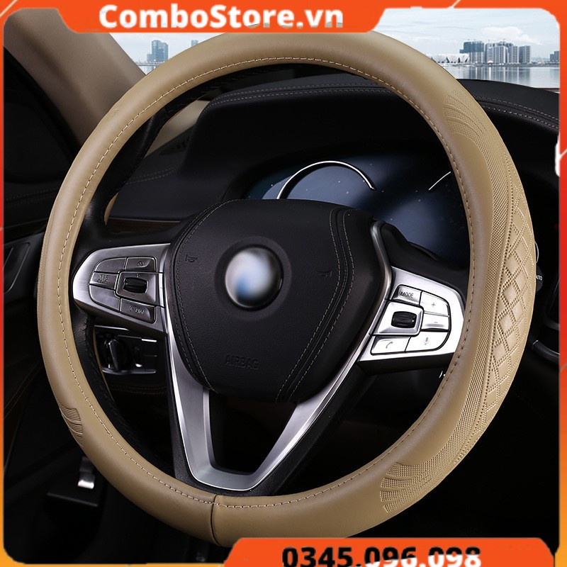 Bọc vô lăng ô tô xe hơi Da siêu cao cấp - xịn mịn