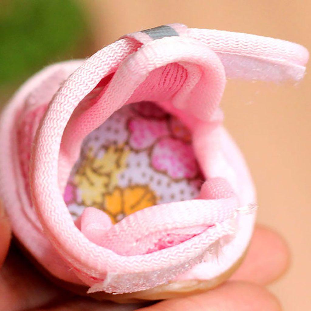 Set 4 Xăng đan Thoáng Khí Chống Mài Mòn Có Dây Đeo Phản Quang Dành Cho Chó AUGUSTINA