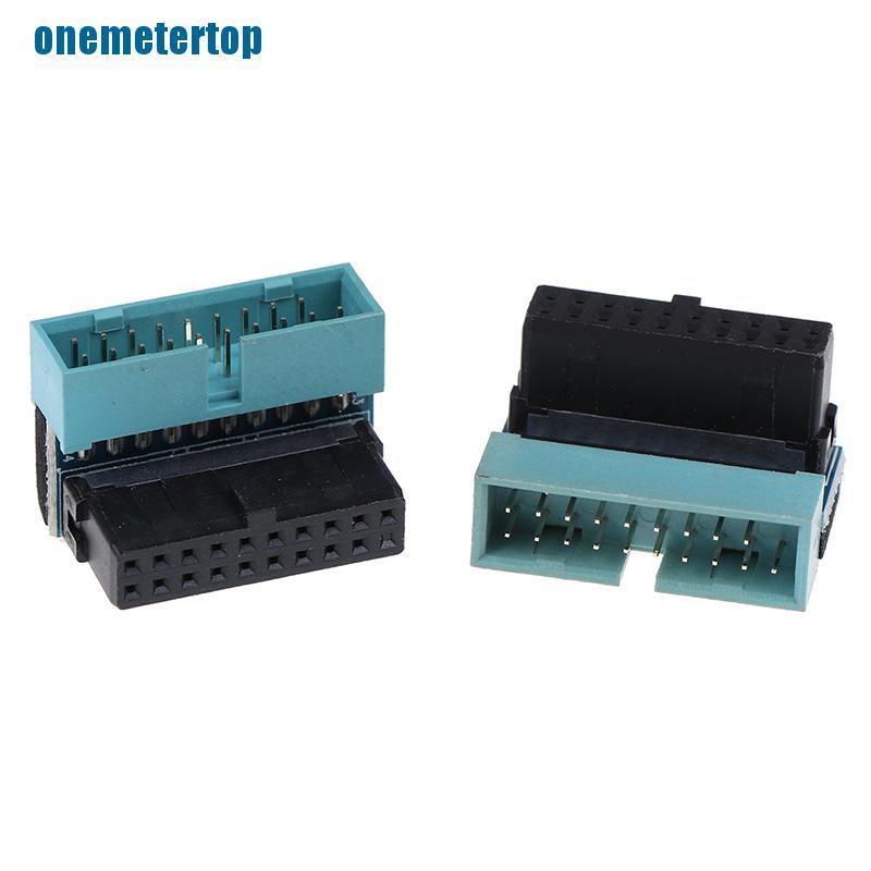 (Top) 1pc 20pin Usb 3.0 Male To Female Extender 90 Độ