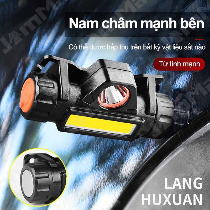 Đèn pin sạc đội đầu kích thước nhỏ đa dụng