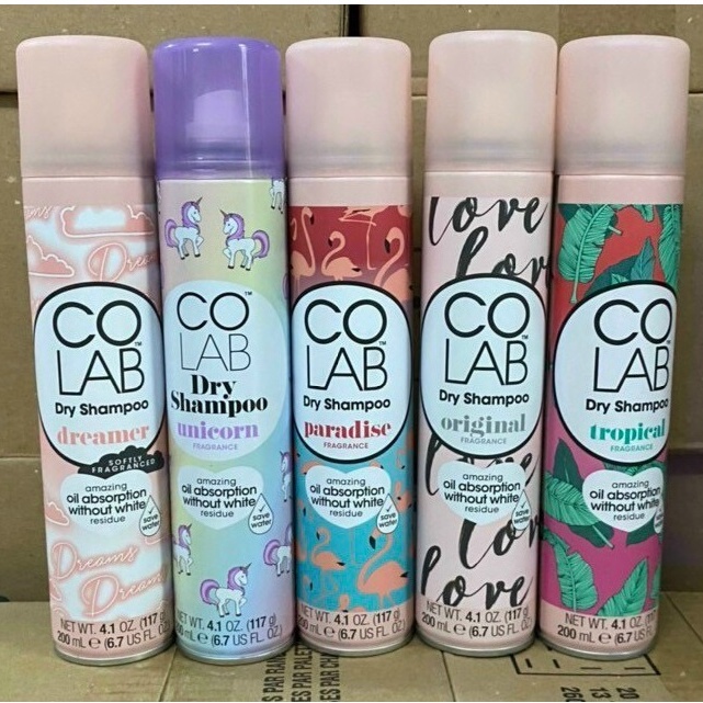 DẦU GỘI KHÔ COLAB DRY SHAMPOO UK 200ML