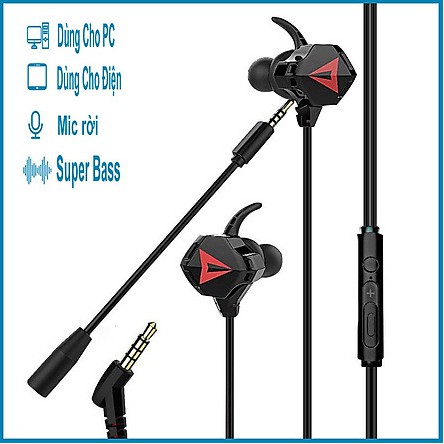 Tai nghe gaming có mic G901 - siêu bass, dùng được cho máy tinh , điện thoại