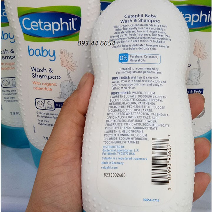 [Hàng Mới] Sữa Tắm Gội Toàn Thân Centaphil Baby 230ml ko
