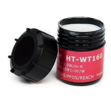 Keo ống nhỏ trắng Hutixi HT-WT160, Keo giải nhiệt nhỏ Hutixi HT WT160 , keo hủ ht wt 160 cn15, hủ 150g