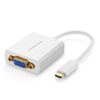 Cáp Chuyển USB-C Ra VGA 15cm FULL HD 1080P | 40274 (ĐEN/TRẮNG)
