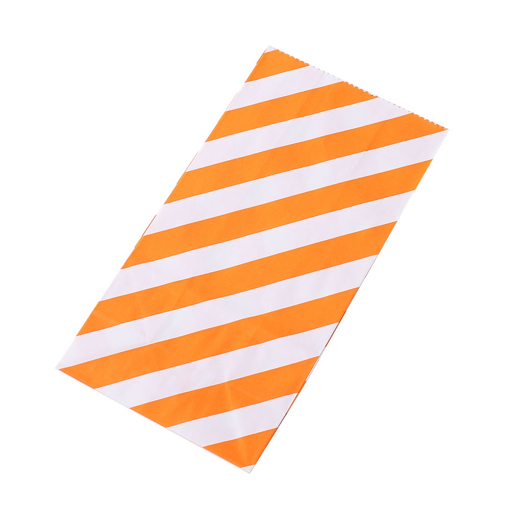 Set 10 Túi Giấy Đựng Quà Họa Tiết Sọc Nhiều Màu Sắc