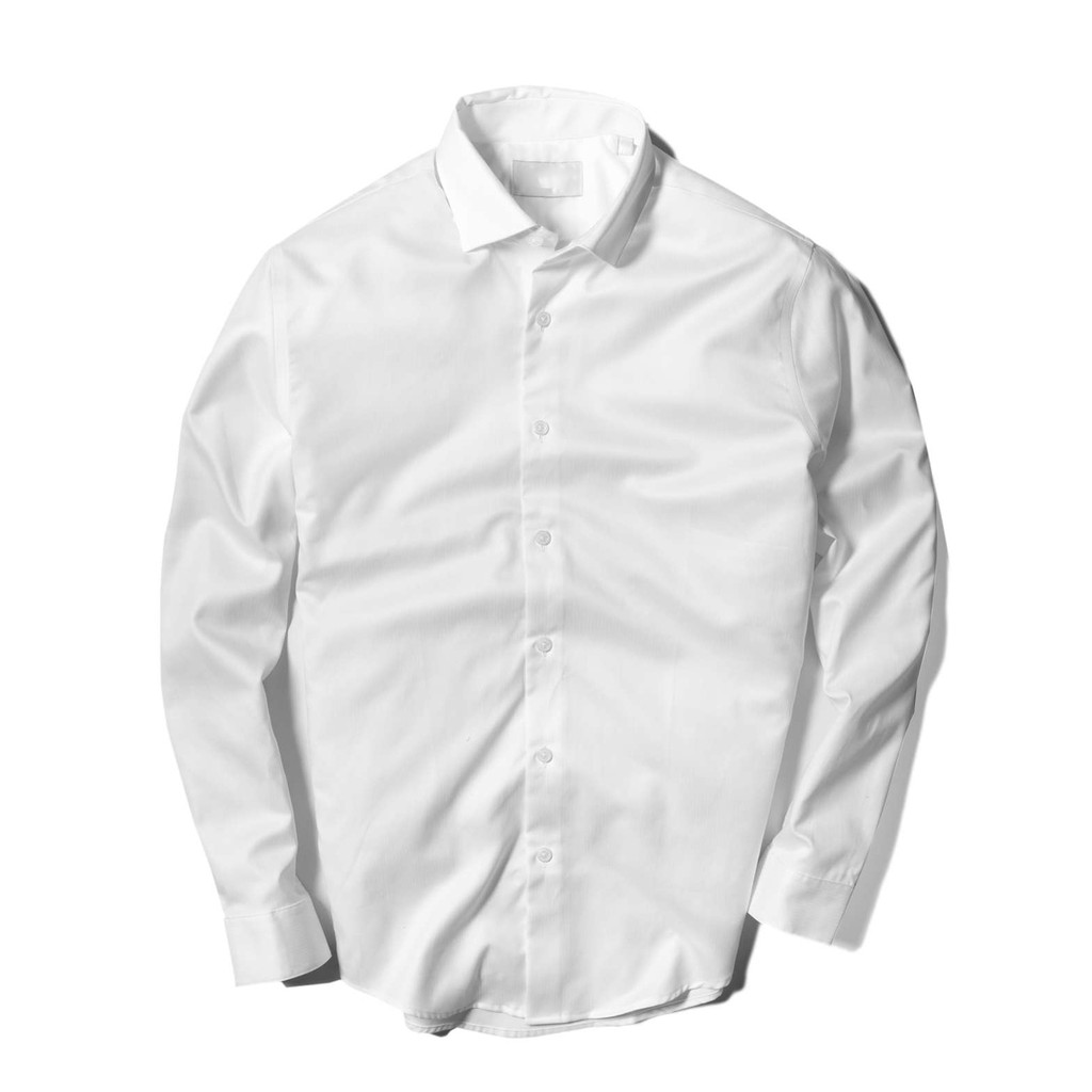 Áo sơ mi nam POTI MAN dài tay vải lụa thái cao cấp, mềm mịn không nhăn thấm hút mồ hôi tốt 2 màu trắng đen | BigBuy360 - bigbuy360.vn