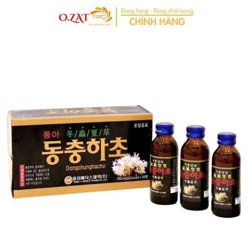 Nước đông trùng hạ thảo Dong A Hàn Quốc hộp 10 chai x 100ml