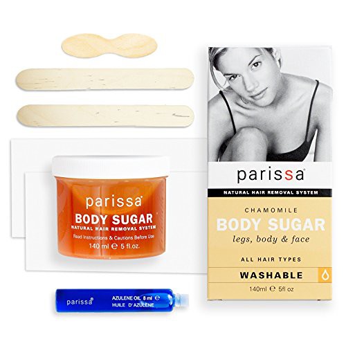 Sáp wax lông &quot;lạnh&quot; cho da nhạy cảm Parissa Chamomile Body Sugar Legs, Body &amp; Face hàng xách tay Mỹ