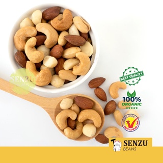 Mixed Nuts Ăn Liền (Macca, Hạt Điều, Hạnh Nhân) 450G - Senzu Beans