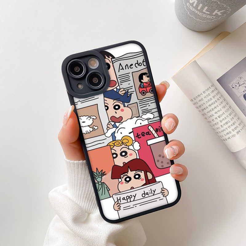 Ốp lưng iphone cạnh vuông lỗ camera shin báo 6s/6splus/7/7plus/8/8plus/x/xr/xs/11/12/13/pro/max/plus/promax-Awifi U2-2