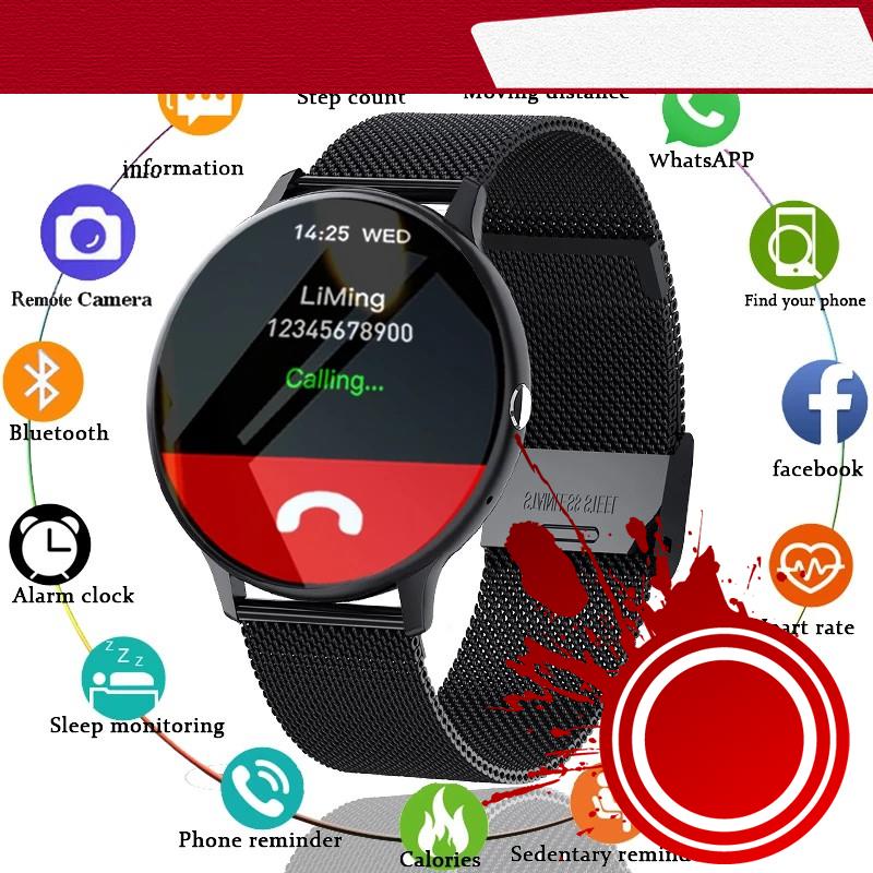 Đồng hồ thông minh LIGE kết nối bluetooth hoàn toàn cảm ứng quay số trả lời cuộc gọi theo dõi thể thao chố