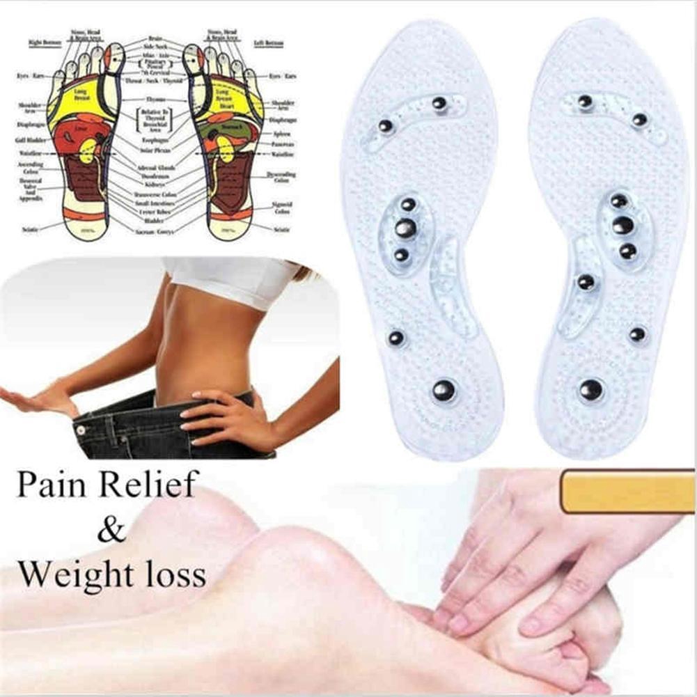 1 cặp đế lót giày Silicone nam châm Massage chăm sóc sức khỏe