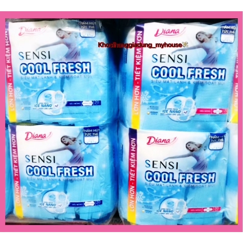 Băng vệ sinh hàng ngày Diana Sensi Cool Fresh 20 miếng