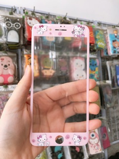 Kính cừơng lực hình cartoon 1 mặt iphone 7 plus/8plus