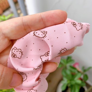 Cột tóc scrunchies mèo kitty dễ thương 10cm