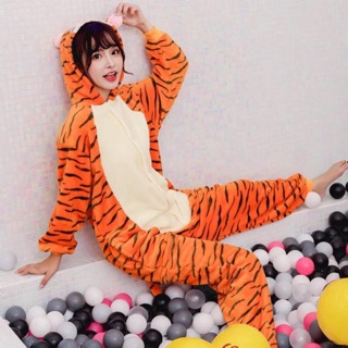 ❤️ freeship❤️ bộ đồ thú hổ cam vằn người lớn