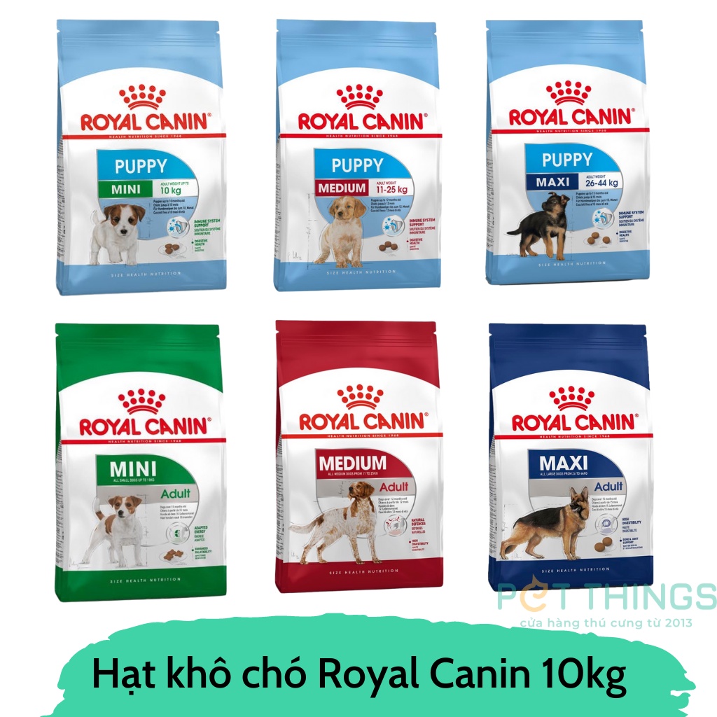Hạt khô chó Royal Canin 8kg, 10kg các loại