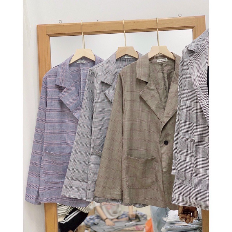 áo vest caro 8 màu ( hình thật 100% xả kho )