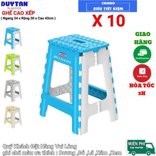 Ghế xếp nhựa duy tân CAo Xếp - COMBO 10 cái