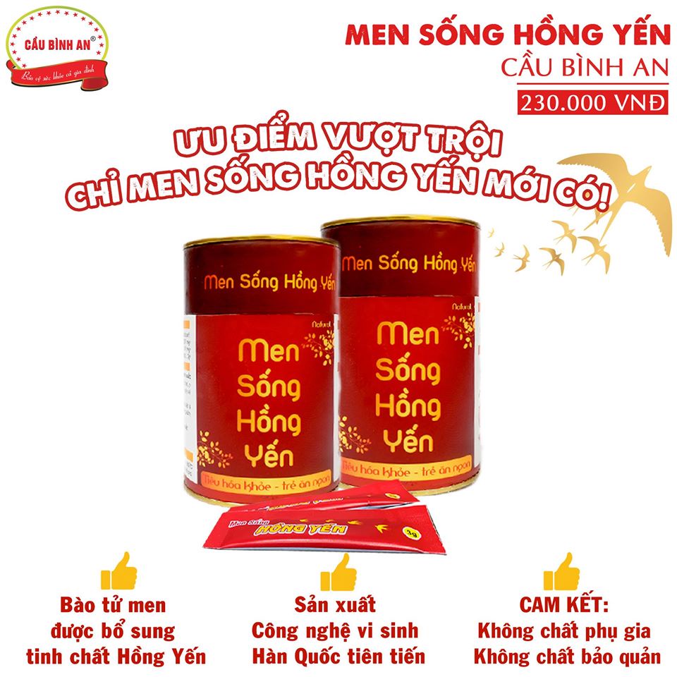 MEN SỐNG HỒNG YẾN CẦU BÌNH AN MẪU MỚI