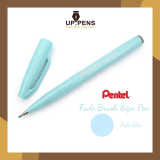 Bút brush viết calligraphy Pentel Sign Pen - Màu xanh nhạt (Pale Blue)