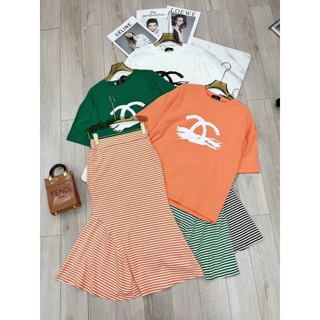 Set đuôi cá hack dáng,áo form rộng tách rời cũng ưng, chân váy dày dặn co giãn tốt,hàng loại 1 chuẩn shop