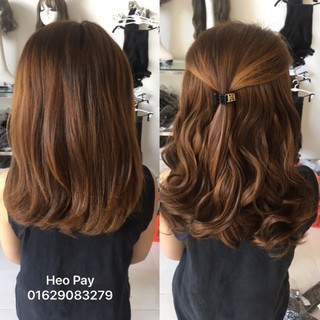 Tóc giả kẹp nữa đầu ❤️freeship❤️ tóc kẹp xoăn dợn ngắn - mã k38
