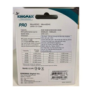 Thẻ nhớ Kingmax 32GB UHS-I U1 MicroSD