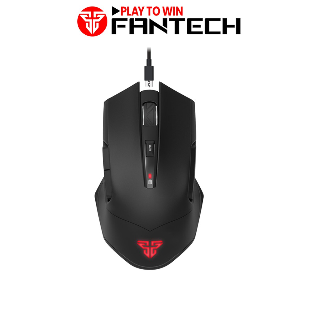 Chuột Gaming Không Dây FANTECH WGC1 VENOM 2400DPI LED RGB 16,8 Triệu Màu 6 Phím Macro -  Hàng Phân Phối Chính Hãng