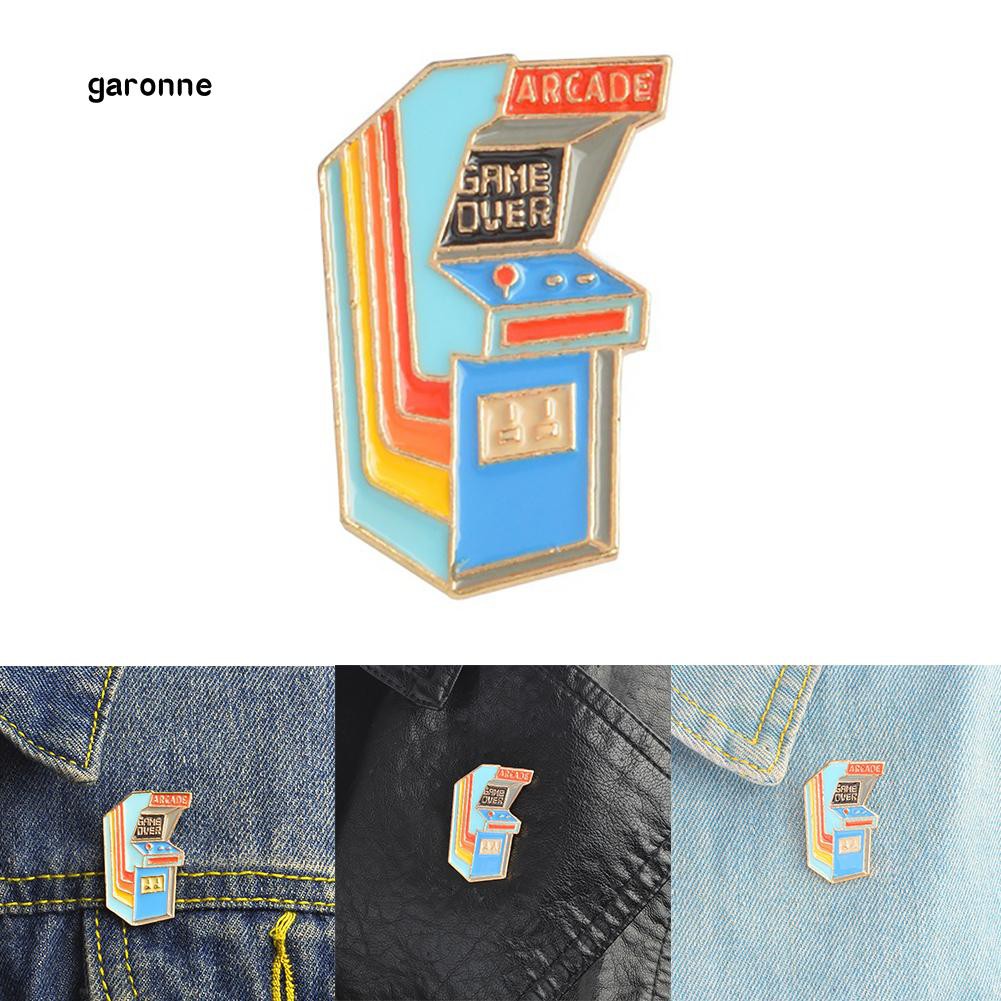 Ghim cài áo hình máy chơi game Arcade độc đáo thời trang