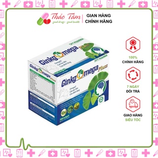 Hoạt huyết dưỡng não Ginko Omega Pluss tăng cường trí nhớ, lưu thông máu não hộp 100 viên