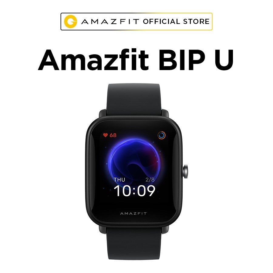 Đồng Hồ Thông Minh Amazfit BIP U - Theo Dõi Nhịp Tim 24/7 - Đo Nồng Độ O2 Trong Máu - Chống Nước Sâu 5ATM - BH 12 Tháng