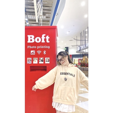 Áo nỉ hoodie Essentials In KhanhNhuStore , áo nỉ bông unisex nam nữ.