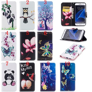 Bao da có in hình thời trang phong cách cho điện thoại Samsung Galaxy S7 Edge