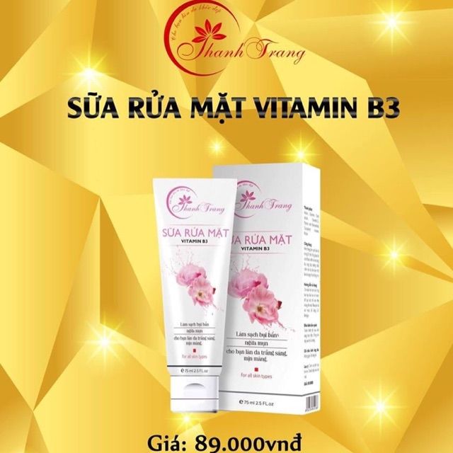Sữa rửa mặt vitamin b3 Thanh Trang