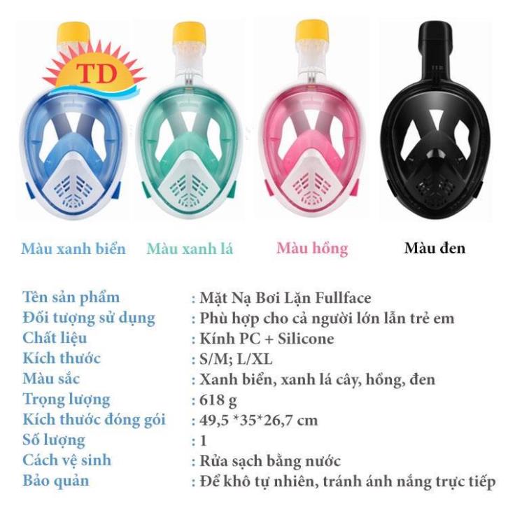 Mặt Nạ Lặn Biển Mặt Nạ Bơi ngấm san hô kính mặt