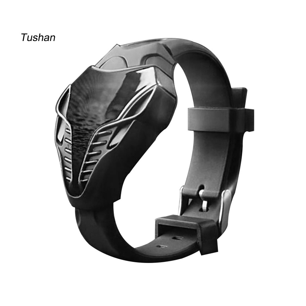 Đồng hồ điện tử mặt tam giác dây giả da thời trang độc đáo cho nam | BigBuy360 - bigbuy360.vn