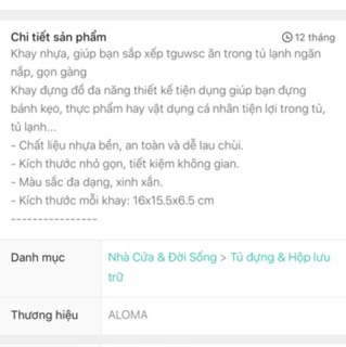 Combo 2 khay đựng đồ đa năng / khay đựng đồ tủ lạnh