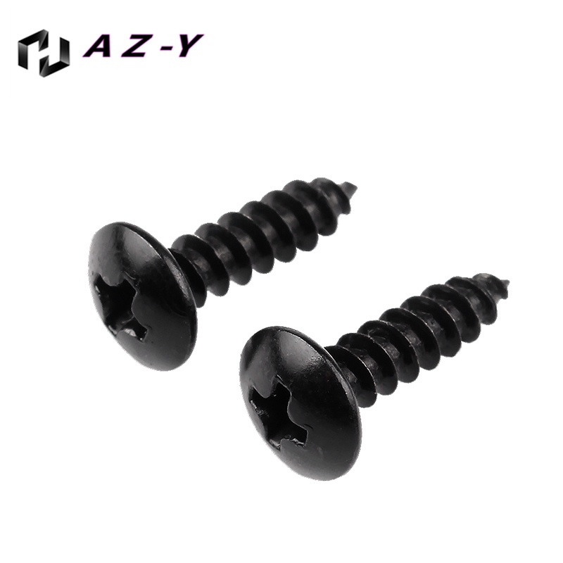 Ốc Vít Cửa Sổ / Cửa Ra Vào / Cửa Ra Vào Bằng Sắt Màu Đen Đầu Tròn Đan Chéo M3M4M5M6